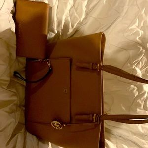 Michael Kors handbag and wristlet